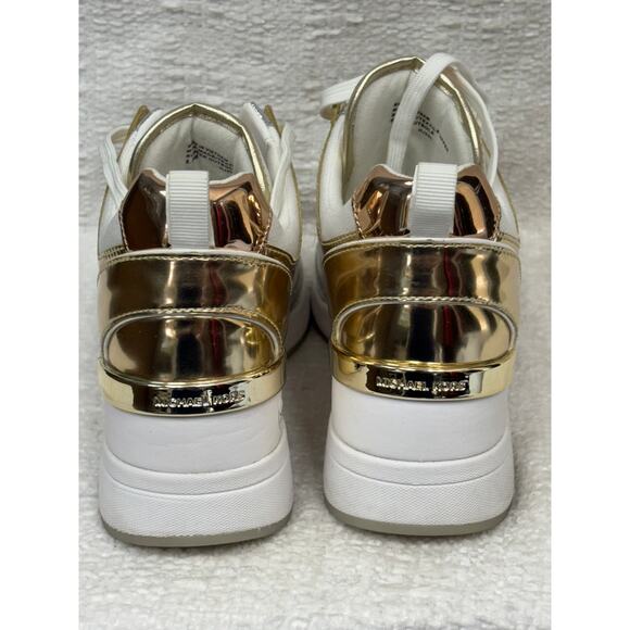 Michael Michael Kors Women's Cream Georgie Trainer Size 6.5 #56578 - Picture 3 of 7